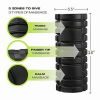 2-In-1 Foam Roller for Deep Tissue Massage with Carrying Bag