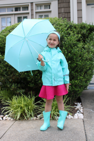 Rain Set 3 Pieces (Color: Cyan, size: One Size)