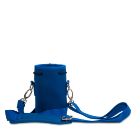 Made Easy Kit Water Bottle Carrier Holder w/Shoulder Strap (Color: Blue, size: Small (12oz-14oz))