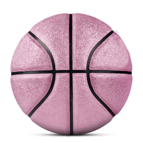 Glitter Ball Basketball (Color: Pink, size: 5)