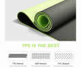 Eco Friendly Reversible Color Yoga Mat with Carrying Strap