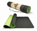 Eco Friendly Reversible Color Yoga Mat with Carrying Strap