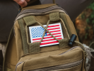 Tactical USA Flag Patch with Detachable Backing