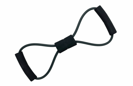 Figure-8 Resistance Band for Strength and Stability Exercises (Color: Black)