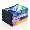 Tie Dye Yoga Mat Towel with Slip-Resistant Grip Dots