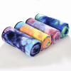 Tie Dye Yoga Mat Towel with Slip-Resistant Grip Dots