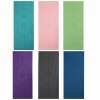 Yoga Mat Towel with Slip-Resistant Fabric and Posture Alignment Lines