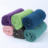 Yoga Mat Towel with Slip-Resistant Fabric and Posture Alignment Lines