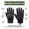 Tactical Military Airsoft Gloves for Outdoor Sports, Paintball, and Motorcycling with Touchscreen Fingertip Capability