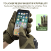 Tactical Military Airsoft Gloves for Outdoor Sports, Paintball, and Motorcycling with Touchscreen Fingertip Capability