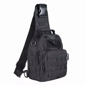 Tactical Military Sling Shoulder Bag (Color: Black)