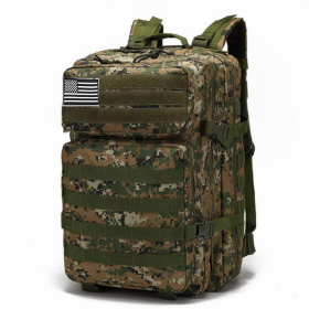 Tactical Military 45L Molle Rucksack Backpack (Color: Camo ACU)