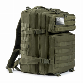 Tactical Military 45L Molle Rucksack Backpack (Color: Army Green)