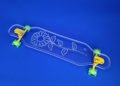 Sunflower Skateboard (Color: Yellow, size: 40 in)